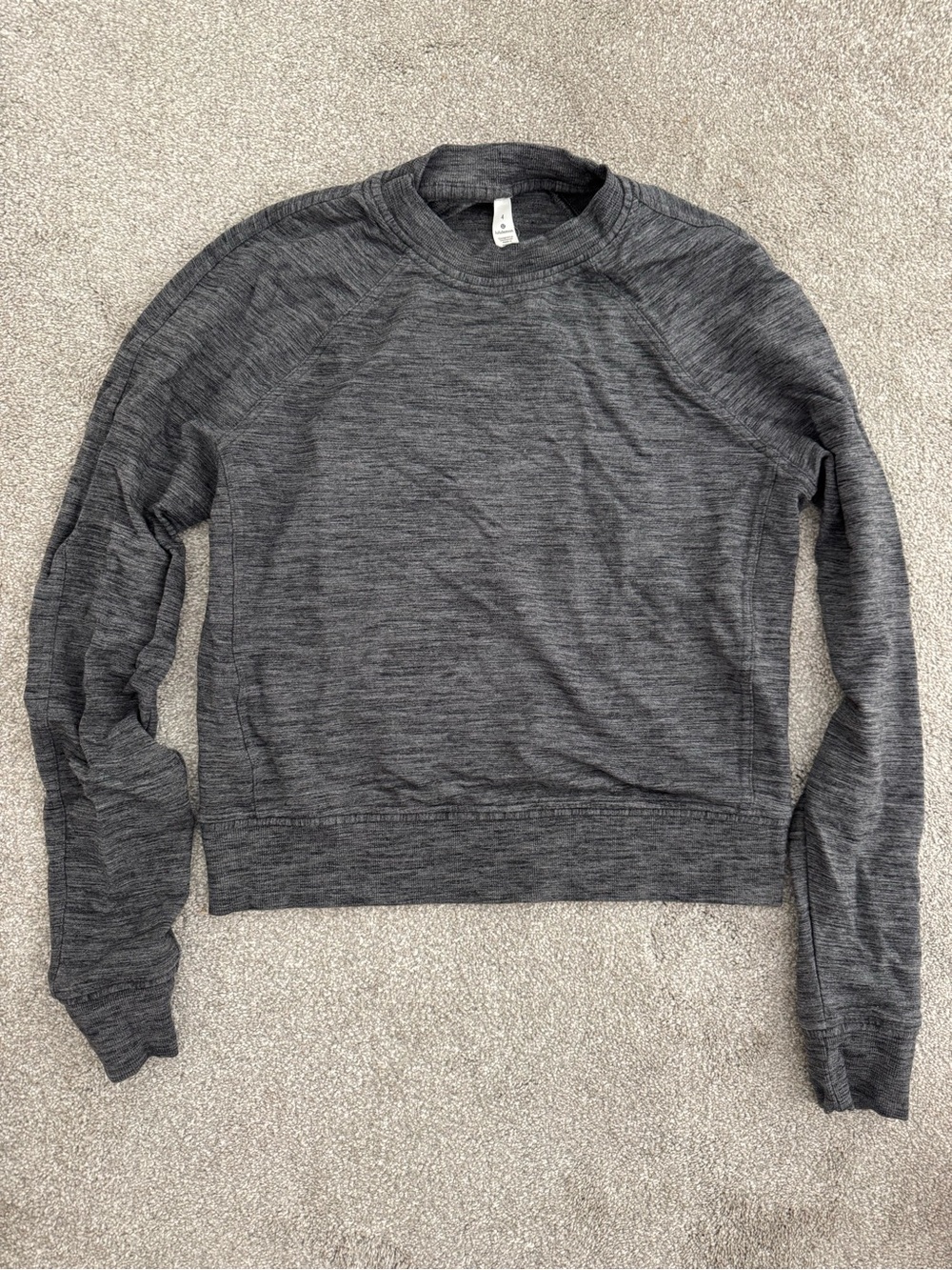 lululemon athletica Charcoal Heather Crewneck Sweater